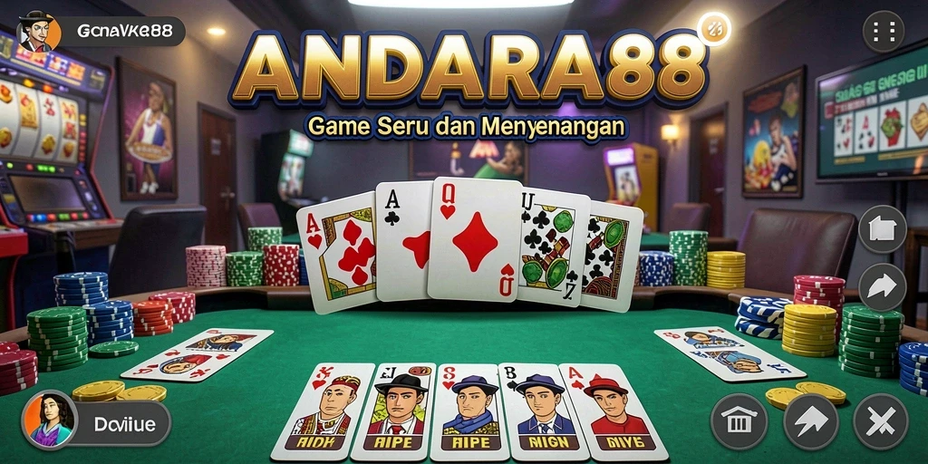Tampilan gameplay seru dalam ANDARA88 dengan pemain yang bersaing.