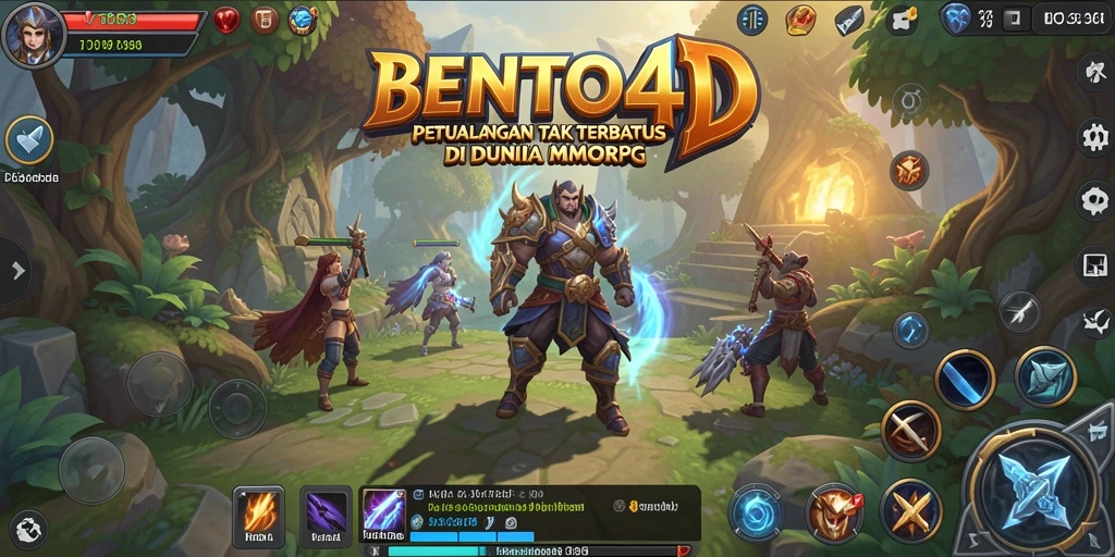 Tangkapan layar menunjukkan aksi epik dalam <strong>BENTO4D</strong> dengan pertarungan karakter yang dinamis.