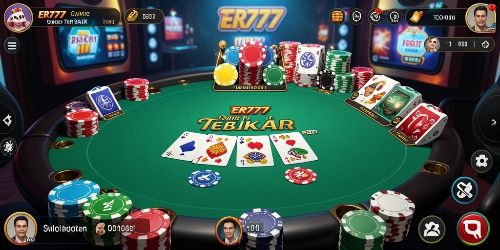 Tampilan menarik gameplay poker di ER777 yang penuh strategi.