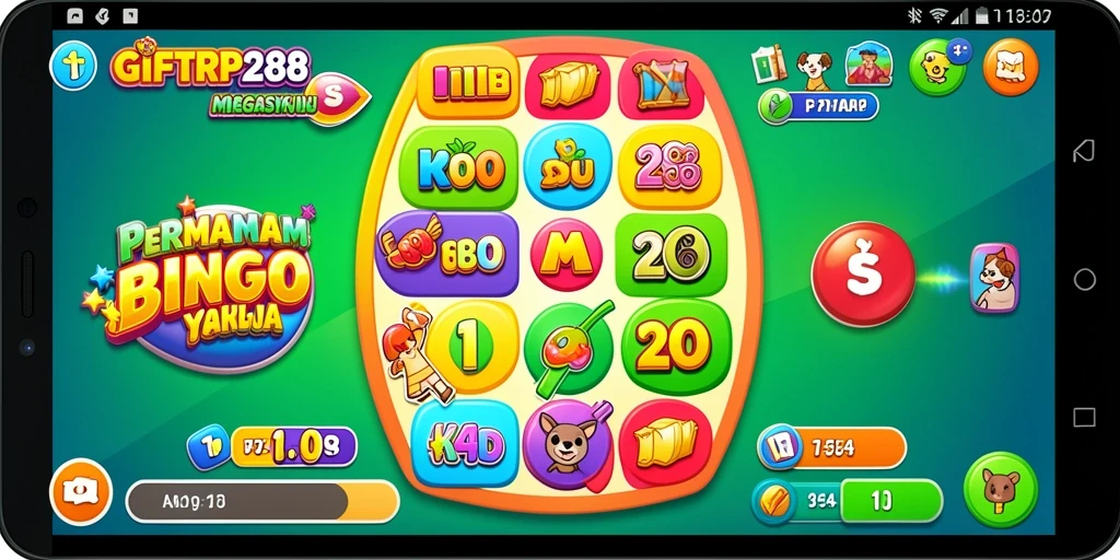 Tampilan gameplay menarik dari permainan Bingo GIFTRP288.