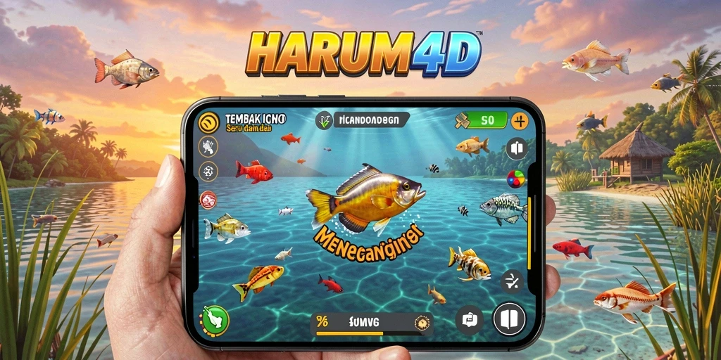 Tampilan gameplay HARUM4D yang menegangkan dan penuh warna.