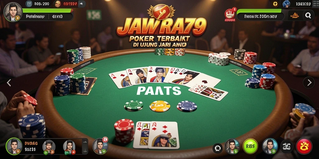 Tampilan gameplay menarik dari JAWARA79 saat bermain poker.