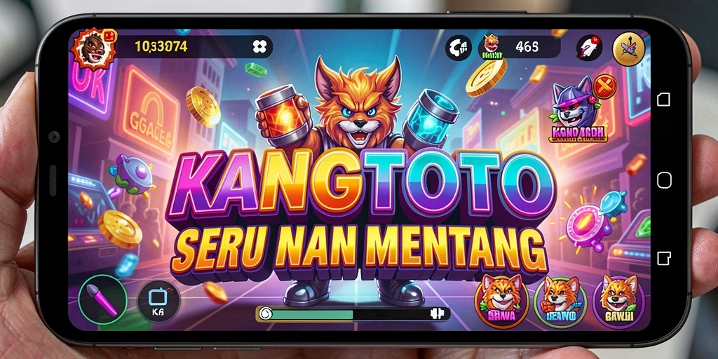 Screenshot gameplay KANGTOTO menampilkan aksi seru dalam permainan arcade.
