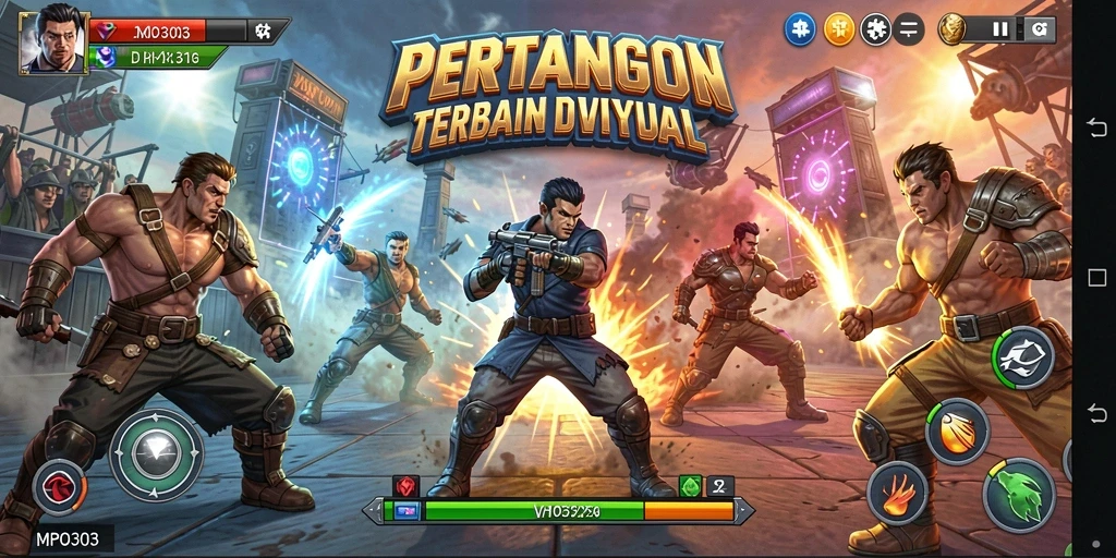 Tampilan gameplay MPO303 yang mendebarkan dan penuh aksi pertarungan.