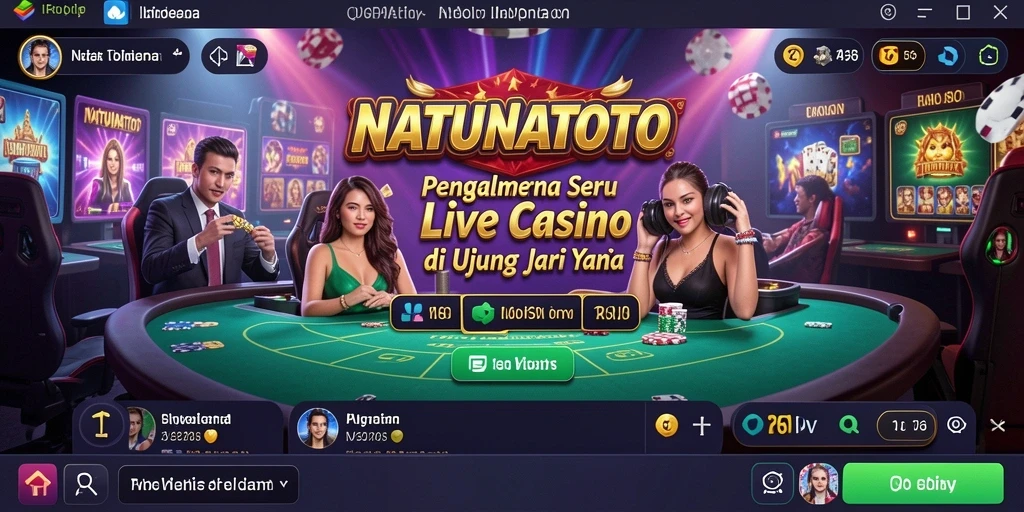 Screenshot gameplay seru di aplikasi Live Casino NATUNATOTO.