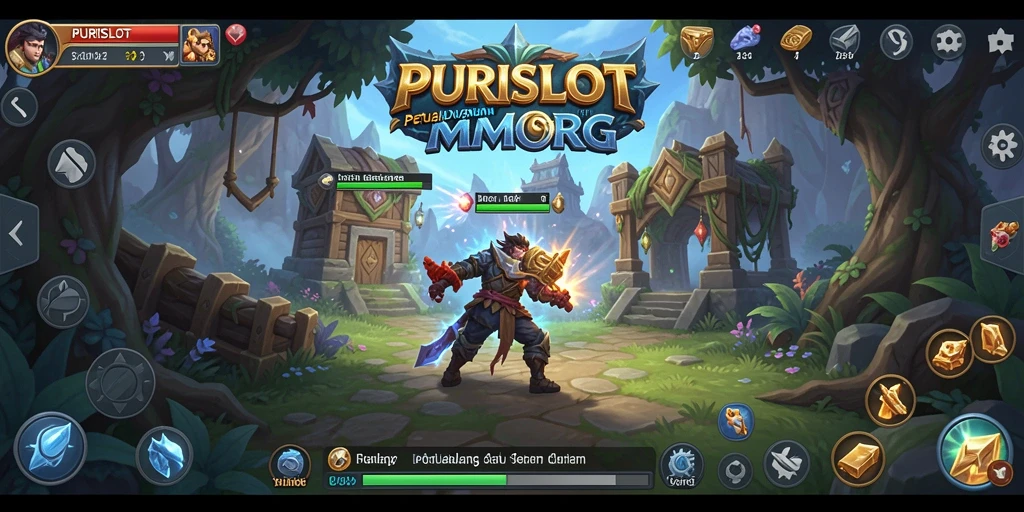 Tampilan gameplay seru dan interaksi pemain dalam PURISLOT.
