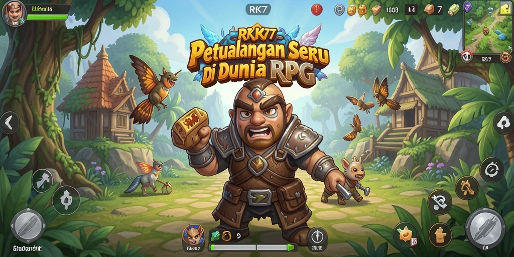 Gameplay RK77 dengan kekuatan karakter yang menakjubkan.