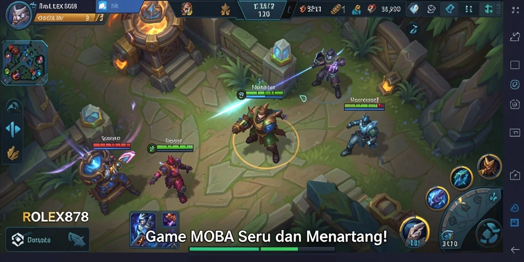 Gameplay seru dan strategi tinggi dalam ROLEX878.