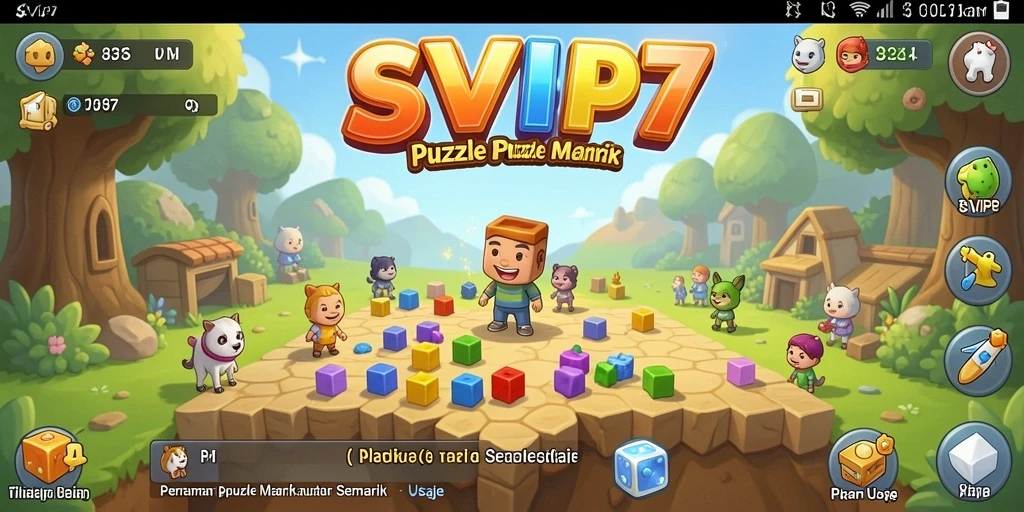 Screenshot menunjukkan aksi gameplay Puzzle yang mendebarkan.