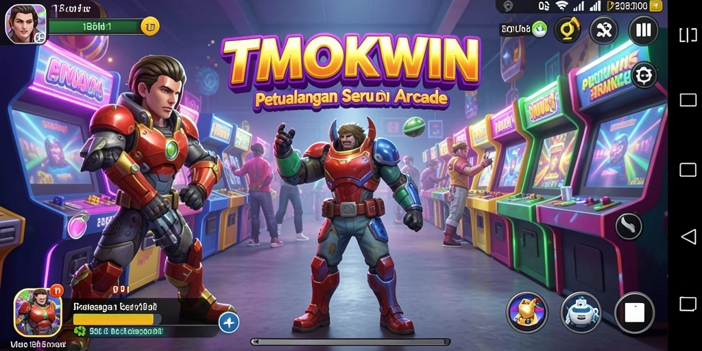 Screenshot gameplay TMOKWIN menampilkan aksi seru dalam game Arcade.