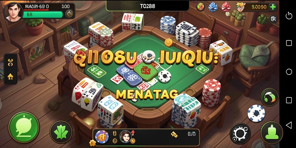 Tampilan gameplay seru dalam permainan QiuQiu TO288.