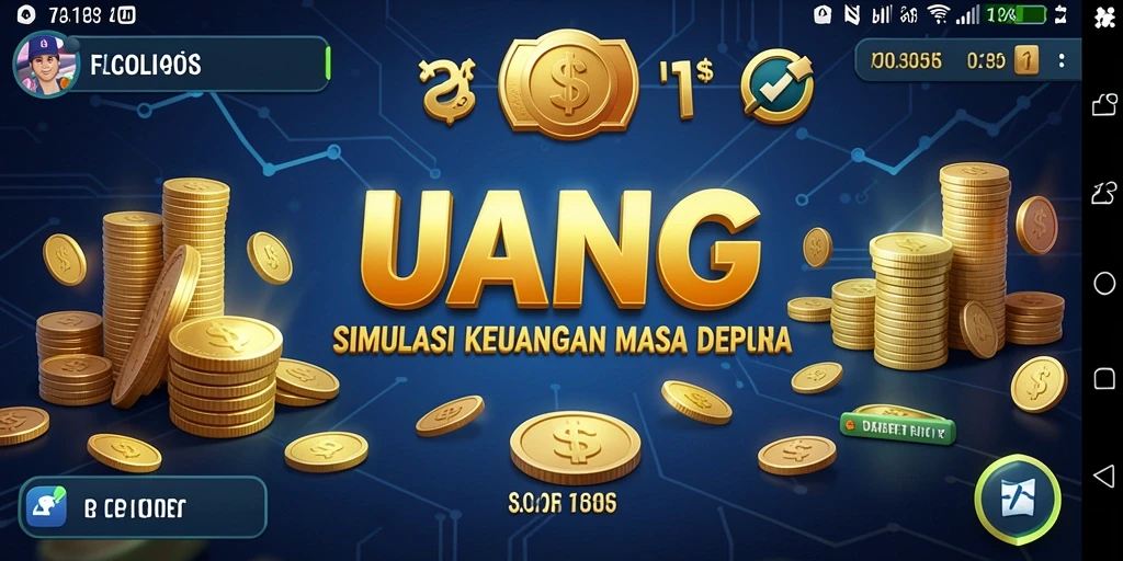 Screenshot UANG menampilkan gameplay menarik dan edukatif tentang pengelolaan keuangan.