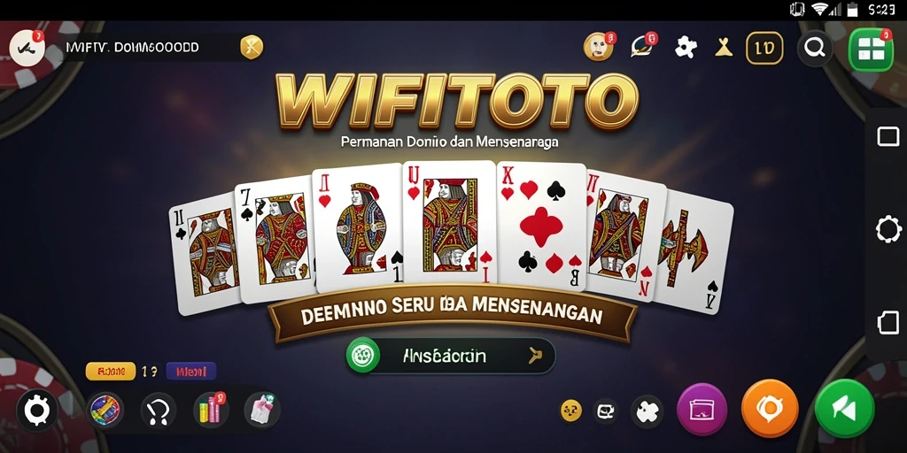 Gameplay seru WIFITOTO dengan domino yang menarik.